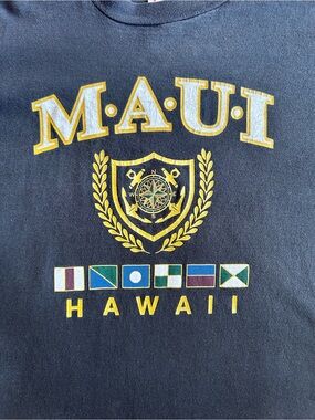 Vintage Maui Hawaii Jerzees USA Single Stitch Graphic Tee XL